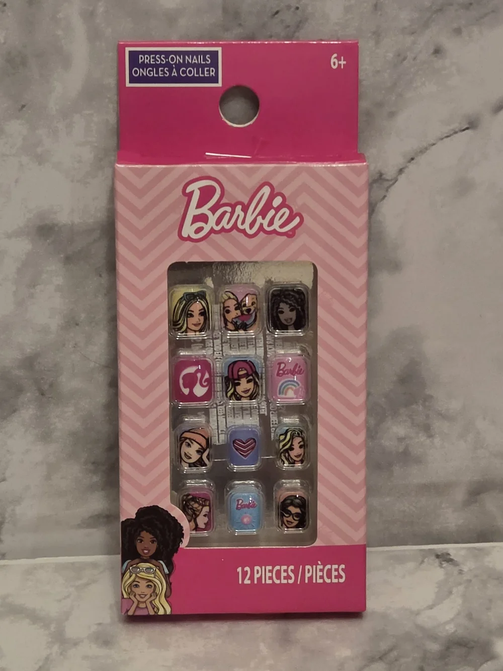 Barbie 7 Piece Bundle Set - Toothpaste, Toothbrush, Bandaids, Nails, Sanitzer...